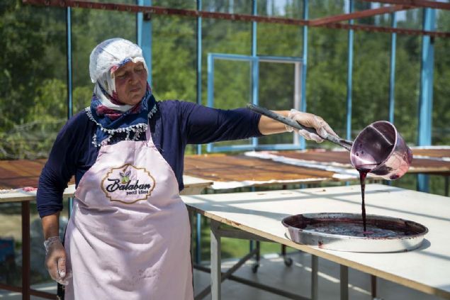 Kondu, karadutlar aalardan teker teker topladklarn anlatarak, 'Kazanlarda belirli bir sre kaynyor. Kaynayan karadutlar szldkten sonra eski anak ve tepsilerde belirli bir sre bekliyor ve pekmez haline geliyor.' ifadesini kulland. 
