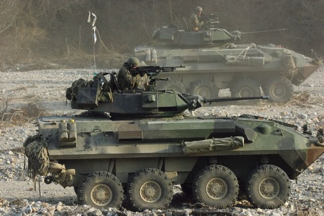 Ara, General Dynamics Land Systems Canada tarafndan retilmektedir ve svire yapm MOWAG Piranha 8x8 zrhl personel taycs temellidir.     