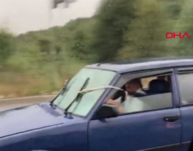 stanbul Anadolu yakasnda bugn ekildii belirtilen grnt sosyal medyada ksa srede yayld.     