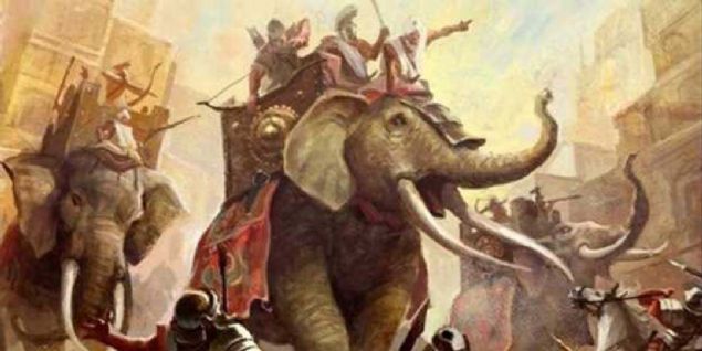 Filler - Gemi alarn tanklar diyebileceimiz filler, antik ada pek ok kez sava meydanlarnda en nde yer ald. 