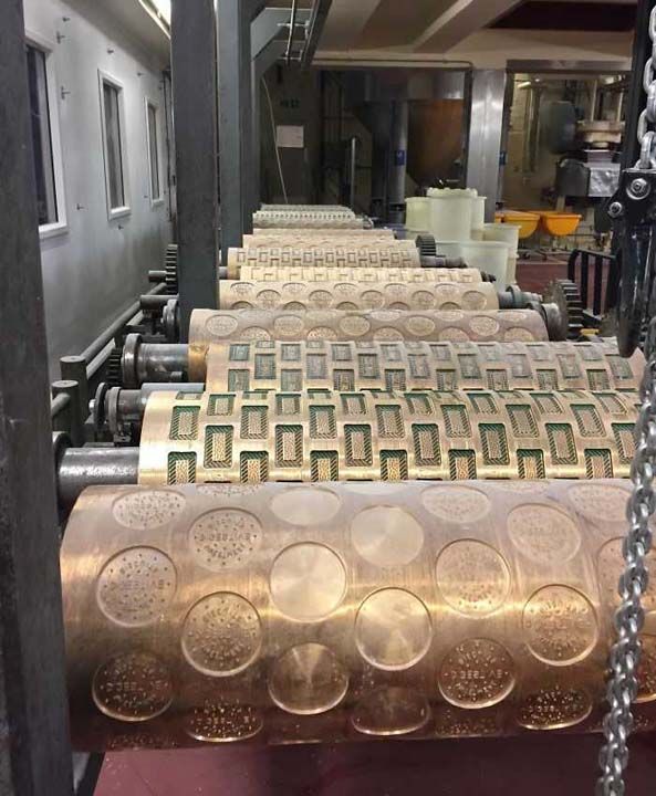 Bu silindirlerin her biri farkl tr bir biskvi iin kalp.     