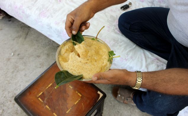 <p>  	Aynı mahallede yaşayan Safinaz Uğraş da her yıl bu aylarda pekmez yapmak için kolları sıvadıklarını anlattı.</p>  <p>  	 </p>