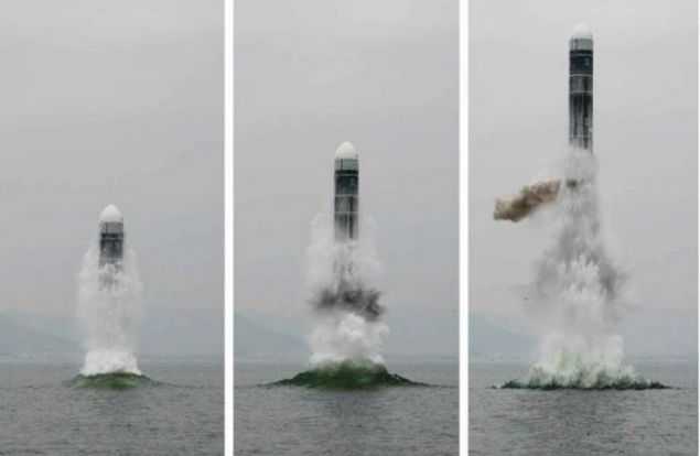 Pazartesi gn erken saatlerde frlatlan fze, askeri uzmanlar tarafndan Pukgukseong-3 SLBM olarak tanmland.       