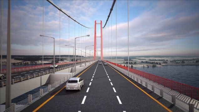 Tm bloklarn konulmasnn ardndan kpr kuleleri tamamlanacak. 