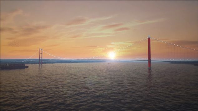 KNC BA KR DE KONULDU  Cumhuriyetin 96'nci yl dnmnn tm yurtta byk bir cokuyla kutland gnde, Lapseki yakasnda 4 bloun yerletirilmesiyle ykselen kpr ayana byk bir vin yardmyla ikinci ba kirii de kondu. 