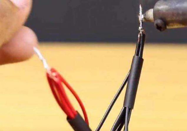 Sonra bu kablolar birbirleriyle balyoruz.    