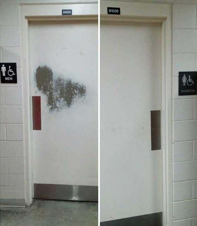 M�hendislik Fak�ltesi'ndeki erkekler ve kad�nlar tuvaleti aras�ndaki fark.        