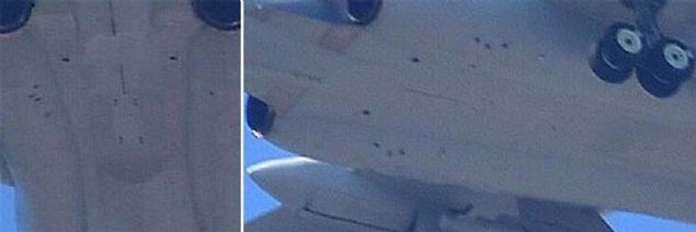 Ancak uzmanlar, Pekin zerinde uan jetlere yakn plandan bakldnda bomba blmesinin yer almadn dile getiriyor.  