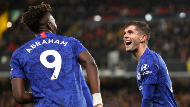                                                                 Abraham-Pulisic<br><br>  Chelsea`nin ligdeki 27 gol�ne en fazla katk�y� 10 golle �ngiliz Tammy Abraham yapt�. ABD`li Christian Pulisic, 5 golle Abraham`a e�lik etti.                                                        