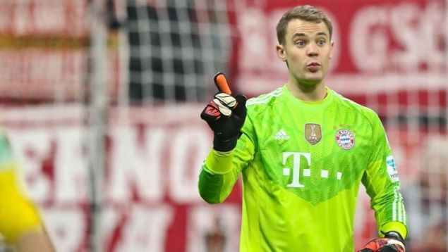                                                                 5- Manuel Neuer / Bayern M�nih                                                          