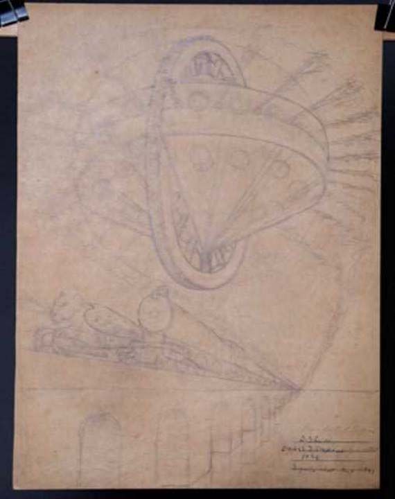 Bu bir ufo izimi gibi evet... 