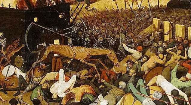 Kara veba Dnya apnda yaanan en devasa salgnlardan birisi de Kara Veba idi. 14 yzylda in'de ortaya ktna inanlan hastalk, hastalkl farelerle Avrupa ve Asya'ya yayld.   <br><br>  1347'de Karadeniz'den Sicilya limanna gelen gemilerde tayfann hemen hepsinin ld, lmeyenlerin de kurtarlamaz durumda hasta olduu grld.  <br><br>  Gemiler limandan uzaklatrlsa da Avrupa'da ksa srede yaylan hastalk 75 ila 200 milyon arasnda insann lmne neden oldu!         