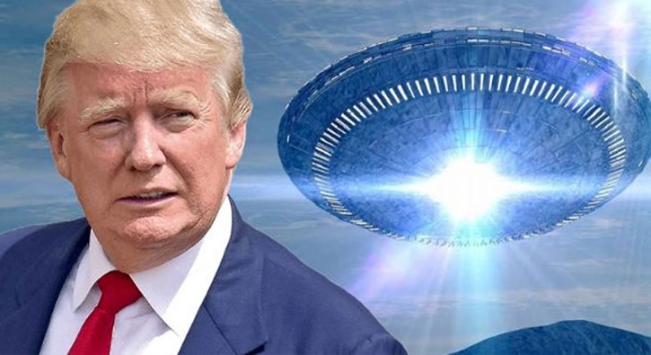 Trump'tan ilgin 'UFO' aklamas: Her ey mmkn