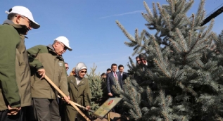 Türkiye için tarihi gün: İlk fidanı Başkan Erdoğan dikti