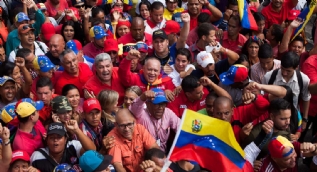 Evo Morales'e destek gösterisi