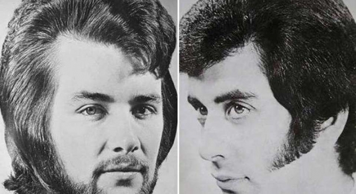70'li yıllarda erkeklerin ilginç saç stilleri