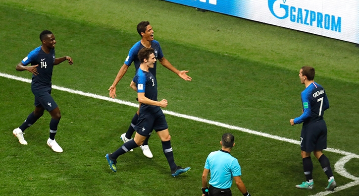 Fransa - Hırvatistan finalinden en çarpıcı kareler