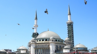 Taksim Camii'nde sona doğru! Son hali böyle görüntülendi