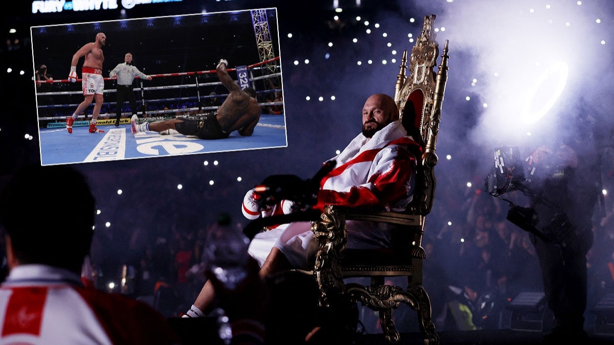 Tyson Fury ringe tahtla geldi, nakavtla veda etti