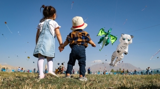 G�ky�z� �ocuk kahkahalar� ve rengarenk u�urtmalarla �enlendi