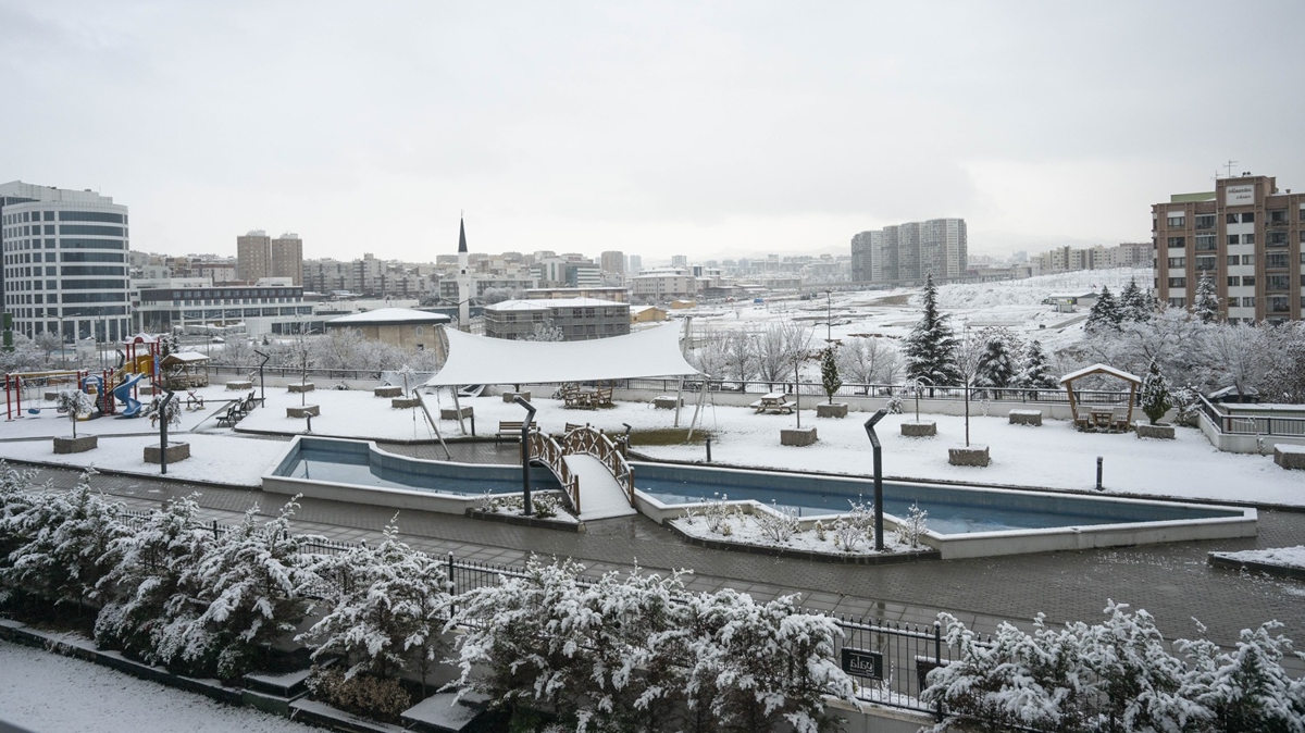 Ankara'dan kar manzaralar