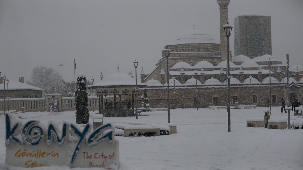 Konya'dan gzel kar manzaralar...