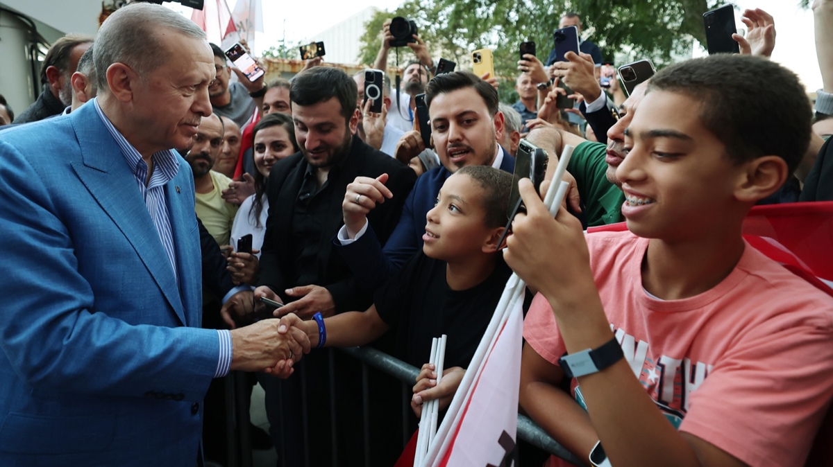 Cumhurbakan Erdoan'a New York'ta sevgi seli... Byle karland