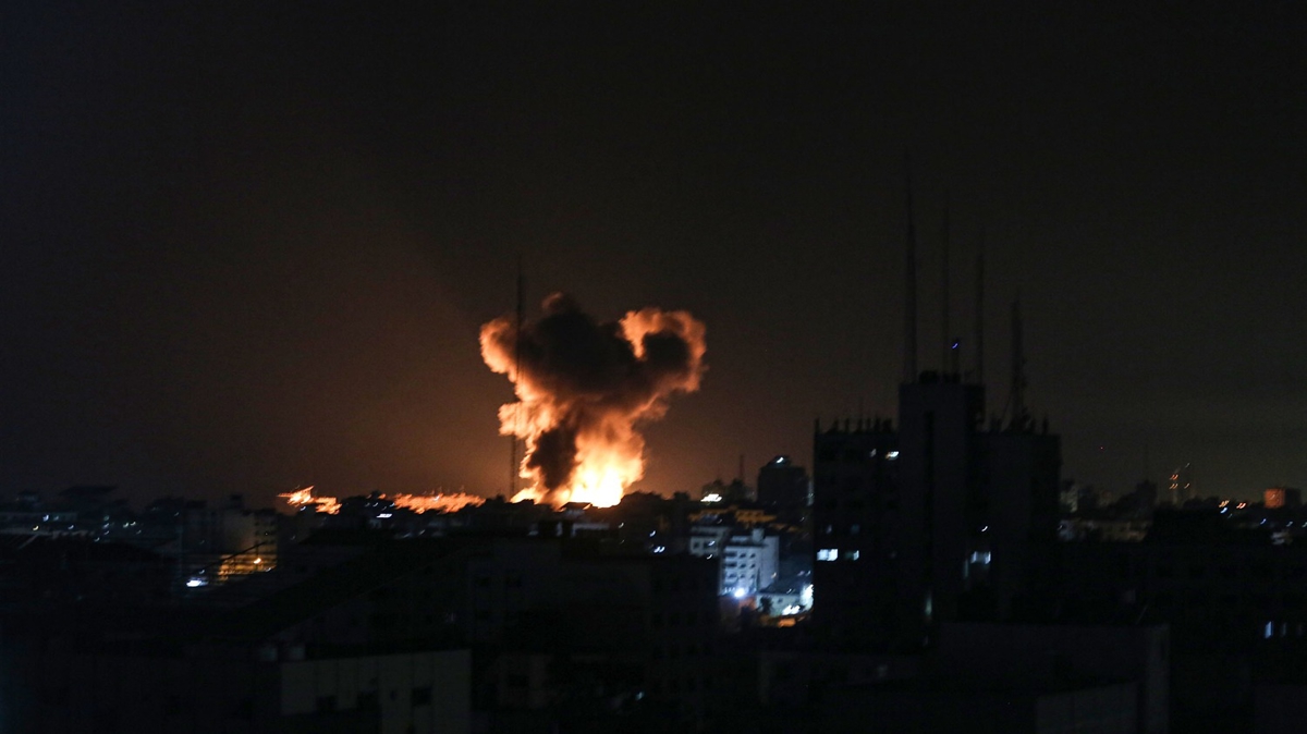 �srail'in Gazze'ye y�nelik hava sald�r�lar� 4. g�n�nde