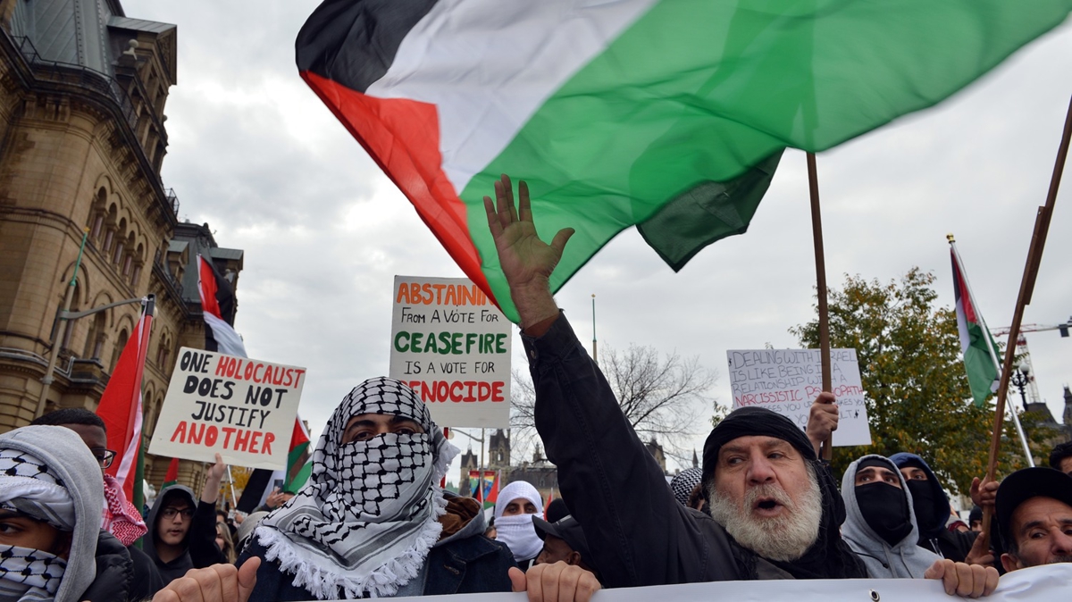 Kanada'dan Filistin'e destek: Binlerce kii srail'i protesto etti