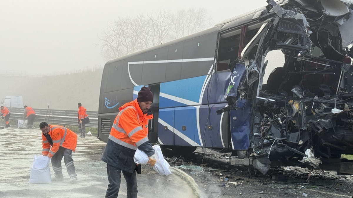 Kuzey Marmara Otoyolu'nda zincirleme kaza