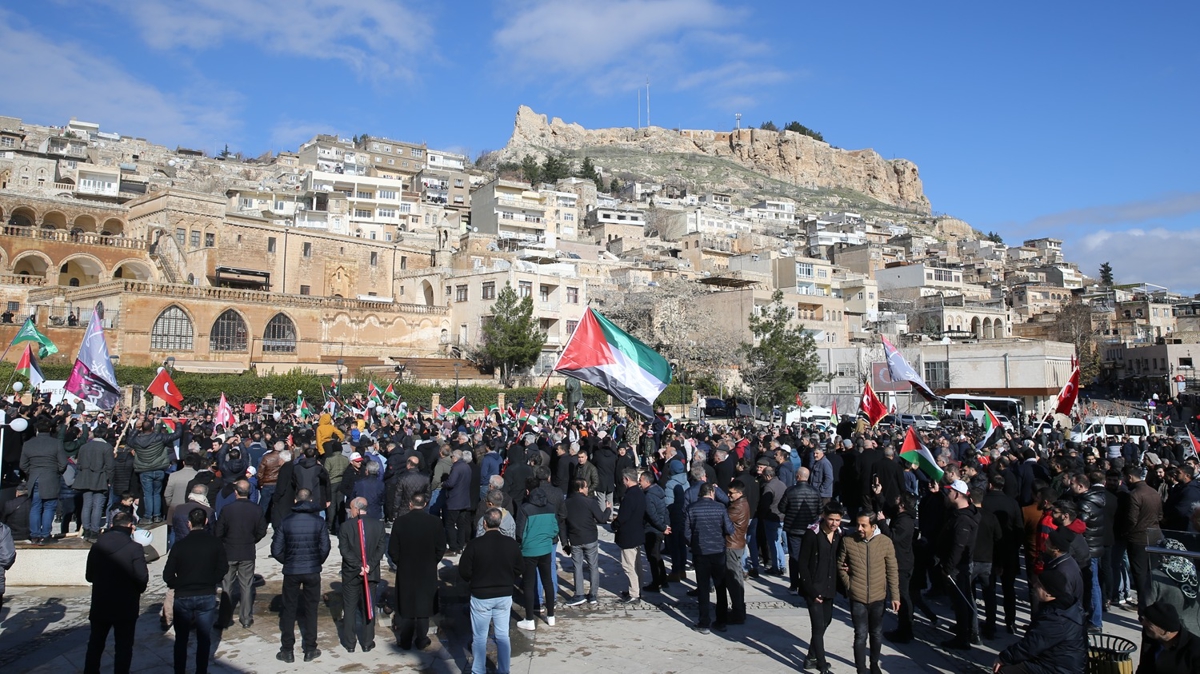 Mardin'de terre tepki yry