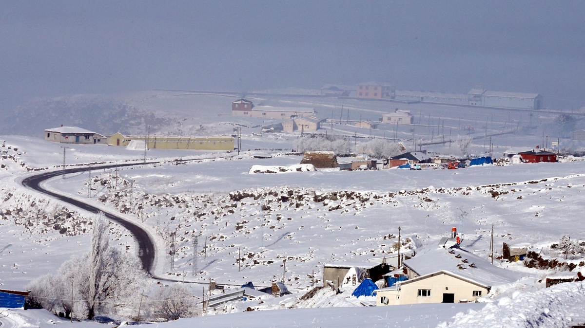 Souk hava dalgasnn yaand Ardahan'da  termometreler sfrn altnda 25 dereceyi gsterdi