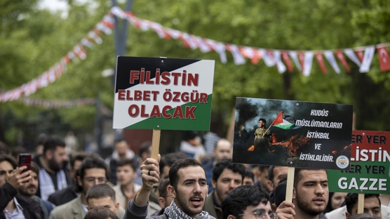 Trkiye'deki niversite rencilerinden ABD'deki Filistin eylemlerine destek