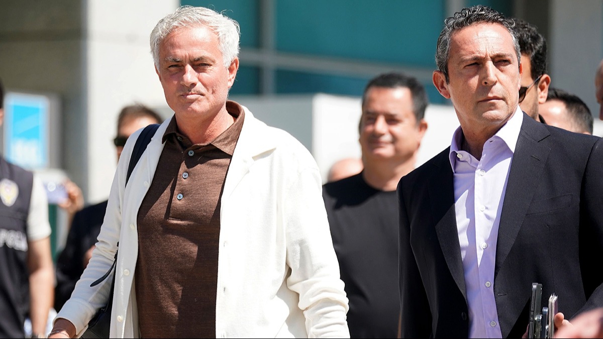 te Jose Mourinho'nun stanbul'daki ilk grntleri