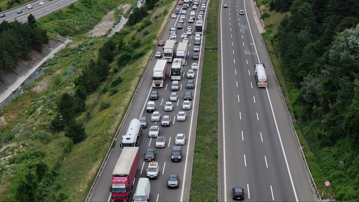 Anadolu Otoyolu'nda trafik younluu