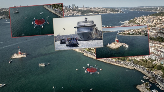 Karaky'den Salacak'a dayanma: stanbul Boaz 'Filistin' bayraklaryla sslendi