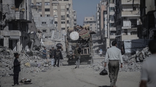 Soykrmc srail Al Nassr Mahallesi'ni harabeye evirdi