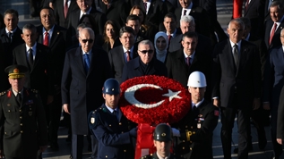 Atatrk iin Antkabir'de devlet treni