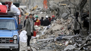 ABD-�srail'in sald�r�lar�nda Risalet Meydan� �evresinde b�y�k hasar olu�tu