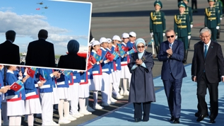 Astana semalar�nda sava� u�aklar� e�lik etti! Tokayev'den Cumhurba�kan� Erdo�an'a g�rkemli kar��lama